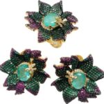 Conjunto libélula no jardim