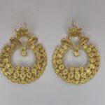 Brincos arrecadas filigrana prata dourada