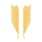 Brincos curtain gold