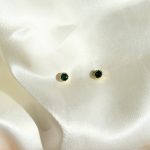 Brincos Ponto Pedra Verde