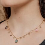 Colar Pedra Multicolor