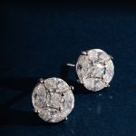 Brinco com Diamante Moissanite