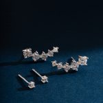Brinco Ear Cuff com Diamante Moissanite