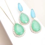 Conjunto Pedra Natural Verde