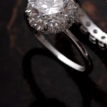 Anel Solitário Pedra grande com Diamante Moissanite