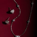 Conjunto Coração em Diamante Moissanite